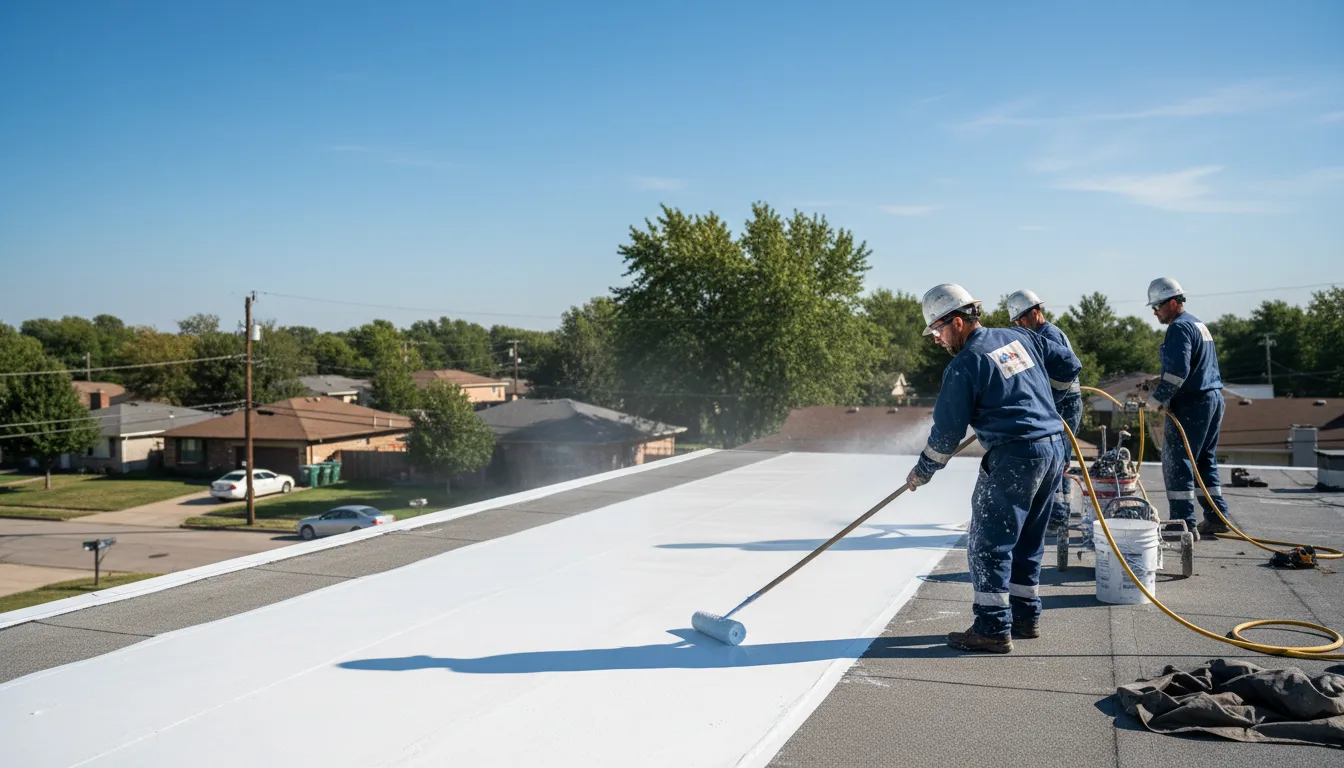 Commercial roof coating in Brookside, DE near me